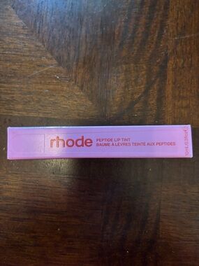 RHODE Peptide Lip Tint - Pink Packaging with Metallic Logo